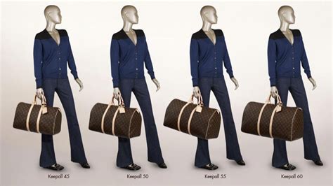 louis vuitton keepall size chart|louis vuitton luggage.